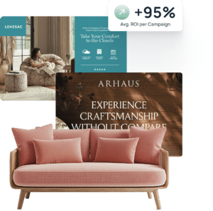 +95% avg. ROI per Campaign